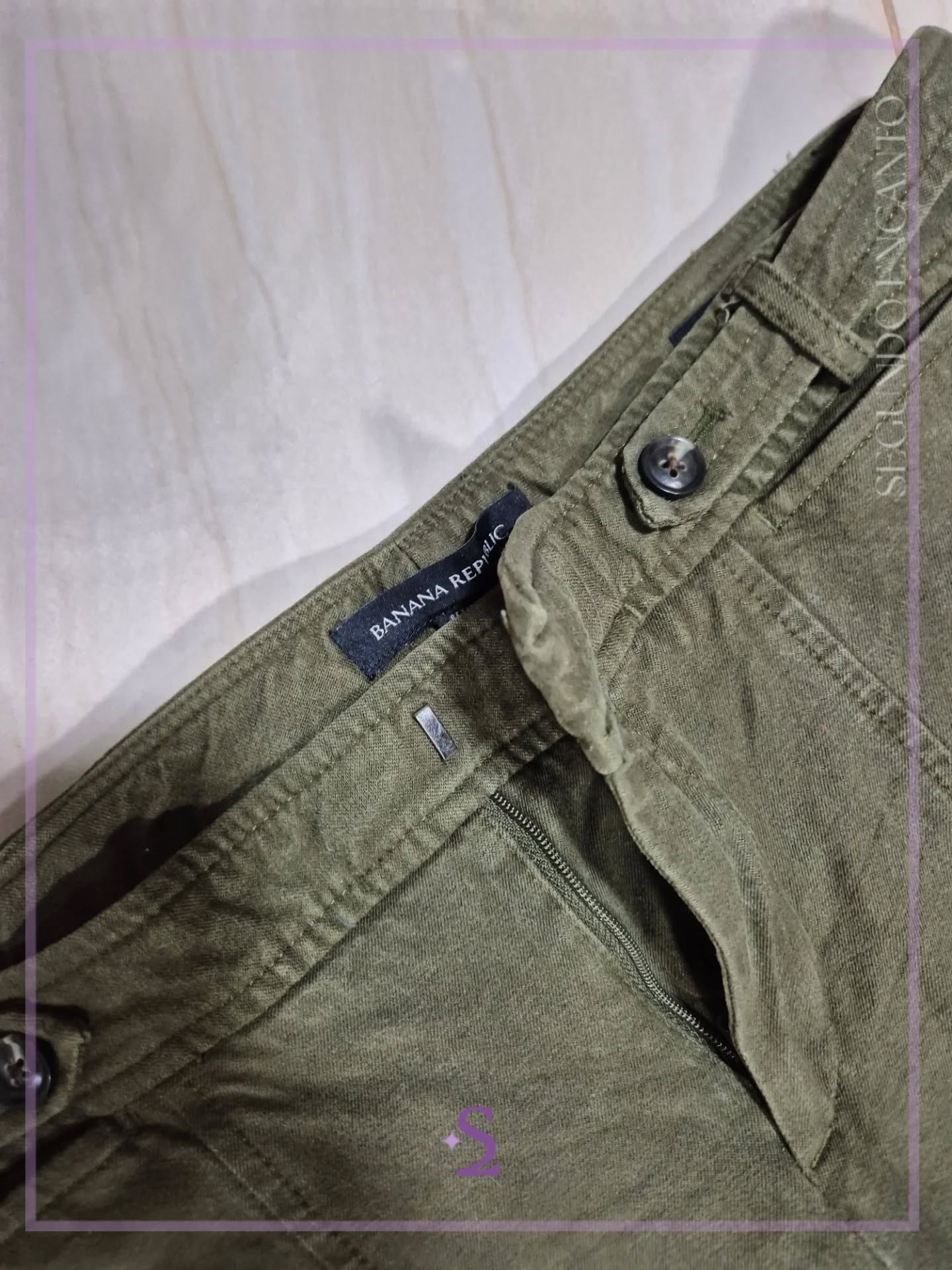 Pantalon verde S - Image 3