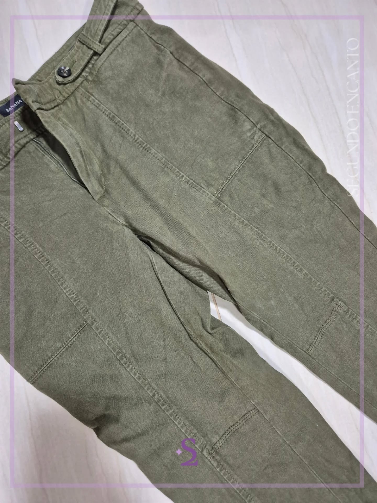 Pantalon verde S - Image 4