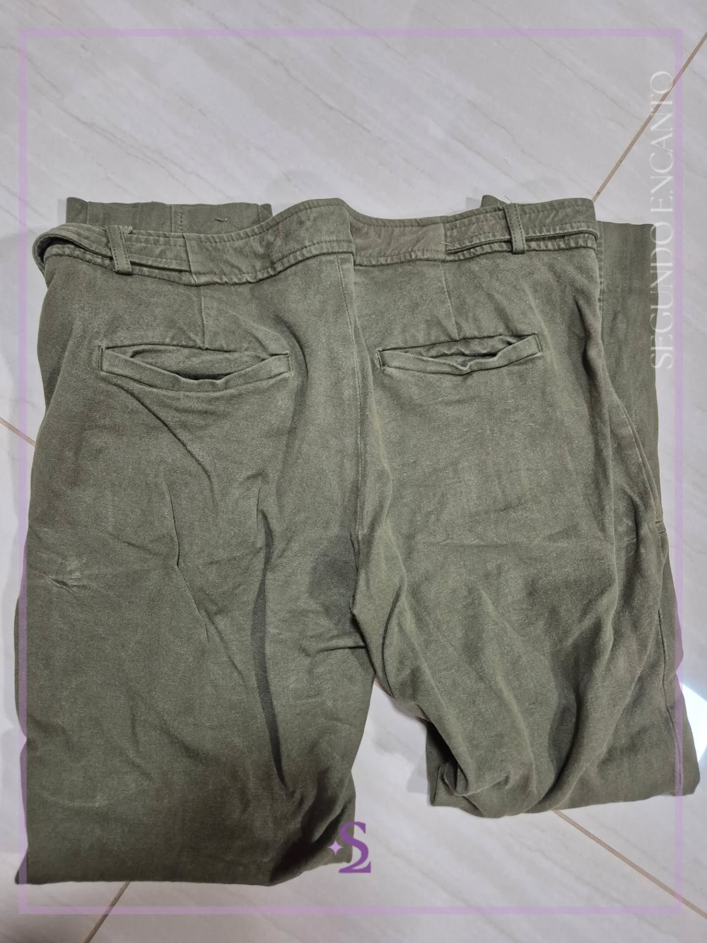Pantalon verde S - Image 6