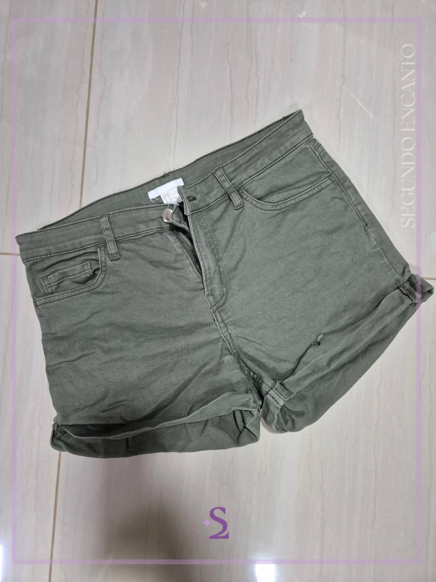 Short verde M - Image 1