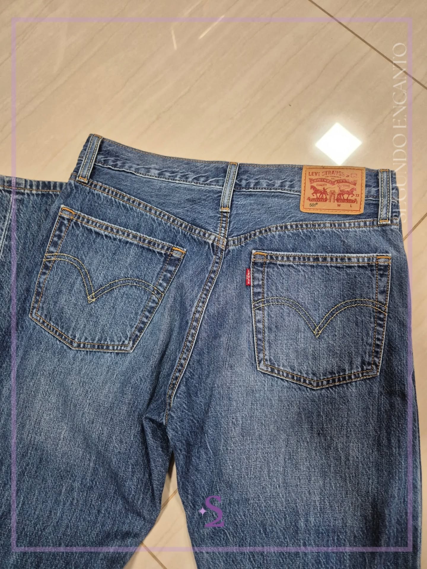 Jeans rectos Levis W26 L32 - Image 5