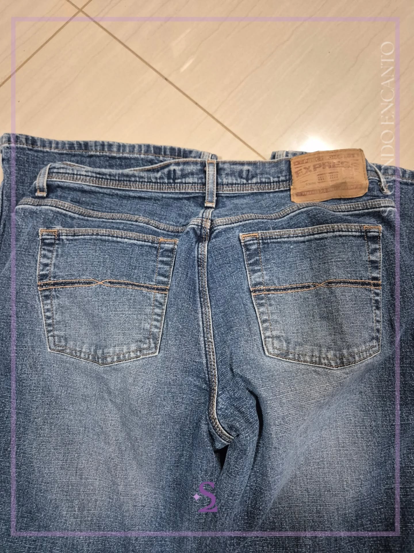 Jeans flare tiro bajo M - Image 2