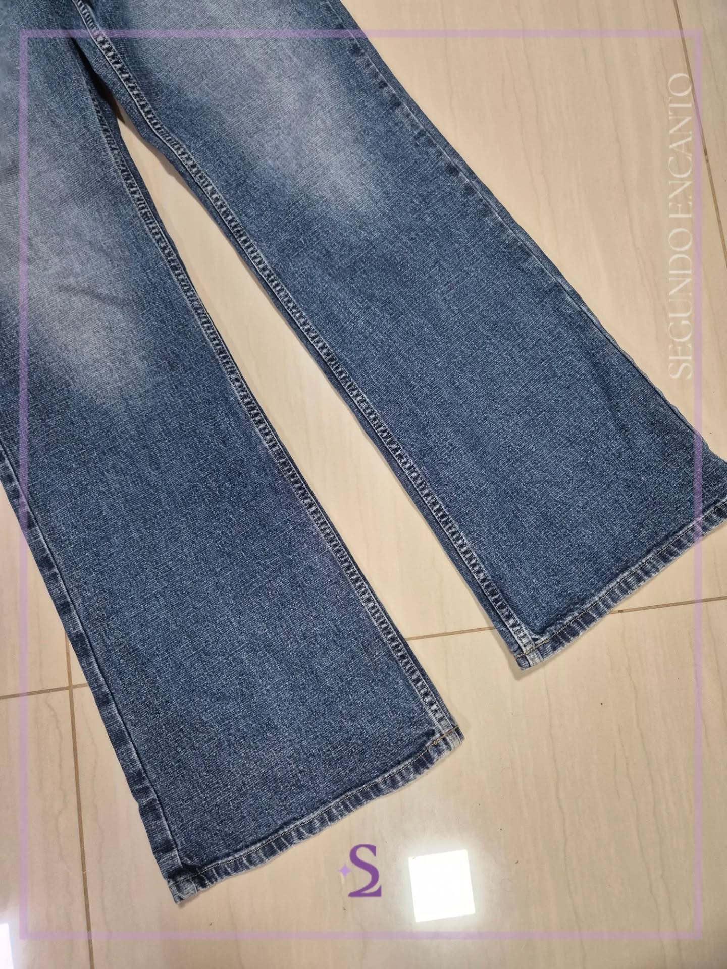 Jeans flare tiro bajo M - Image 5