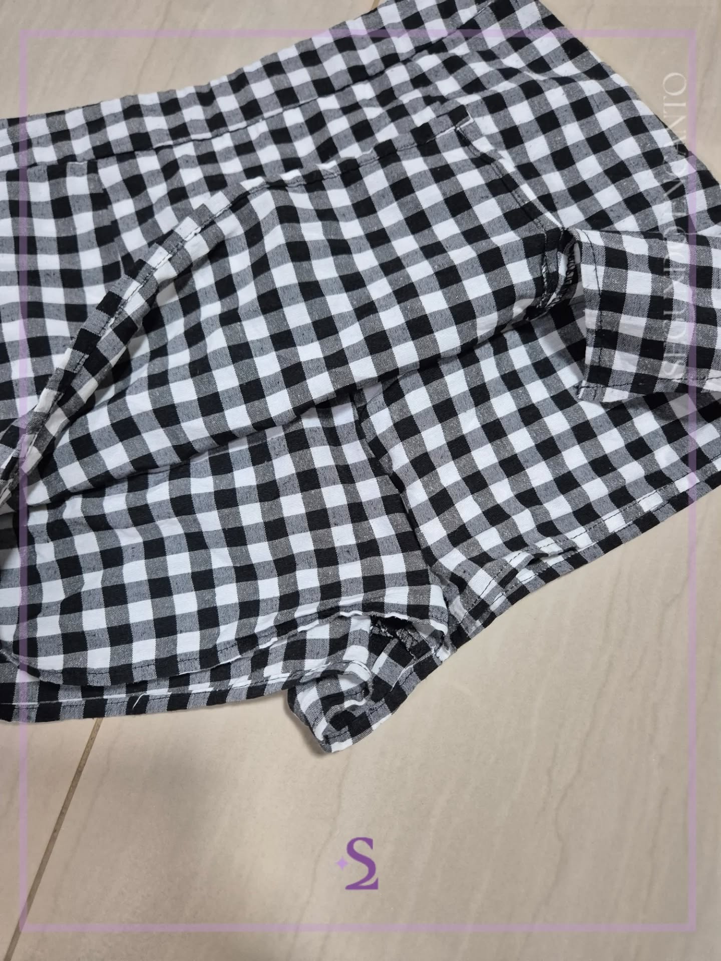 Faldashort a cuadros S - Image 4