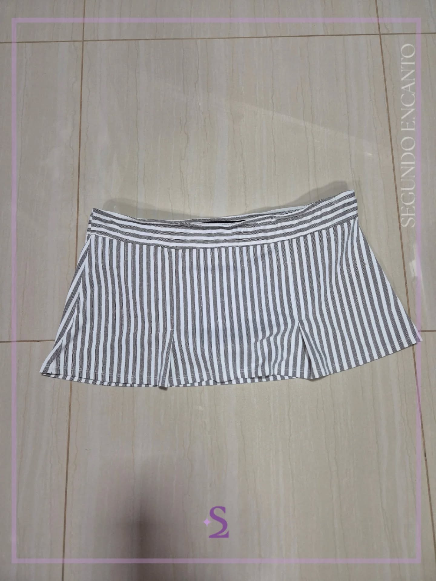 Falda licra a rayas XL - Image 1
