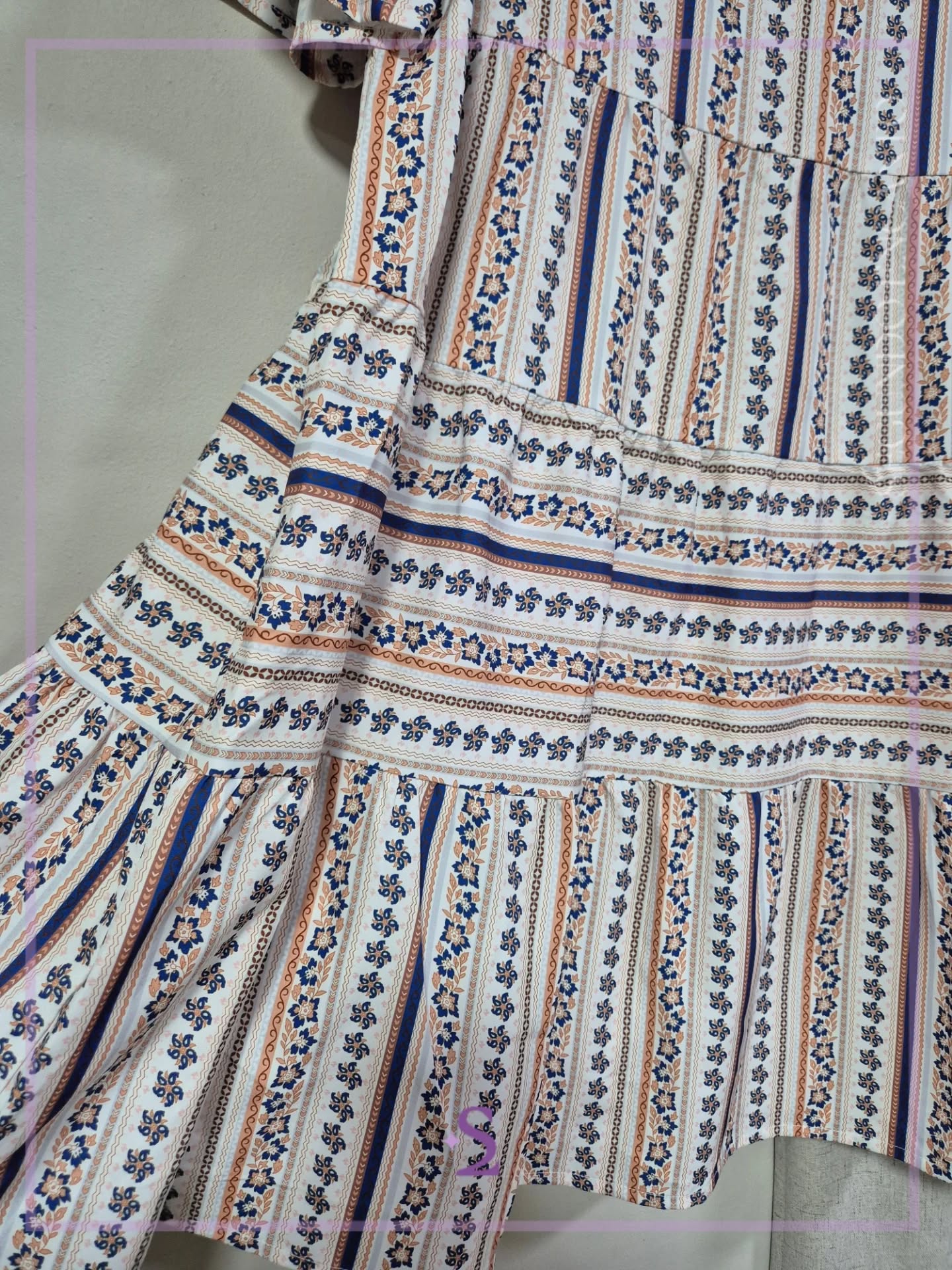 Vestido tipo tunica floreado L - Image 3