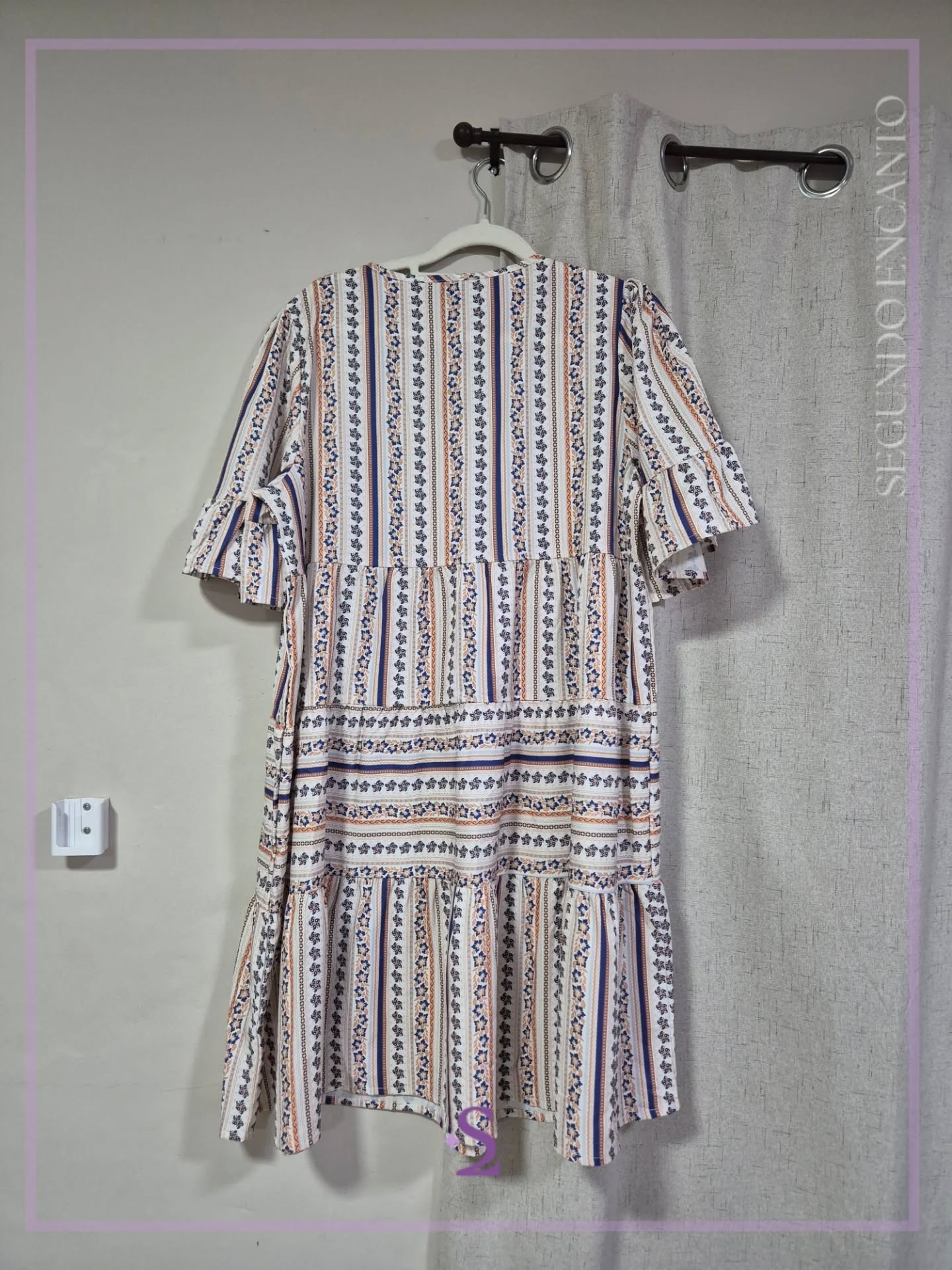 Vestido tipo tunica floreado L - Image 4