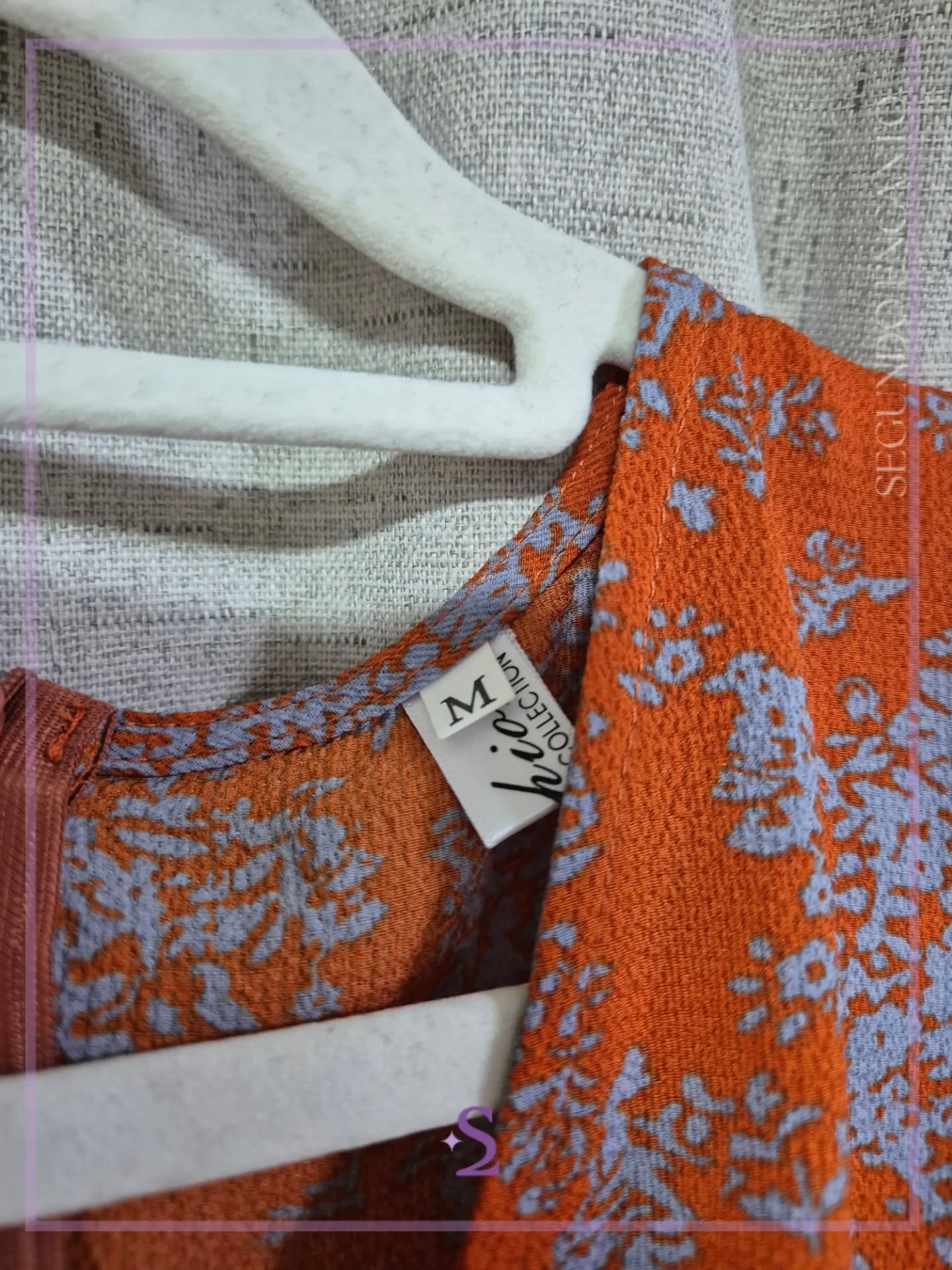 Romper floreado color naranja M - Image 2