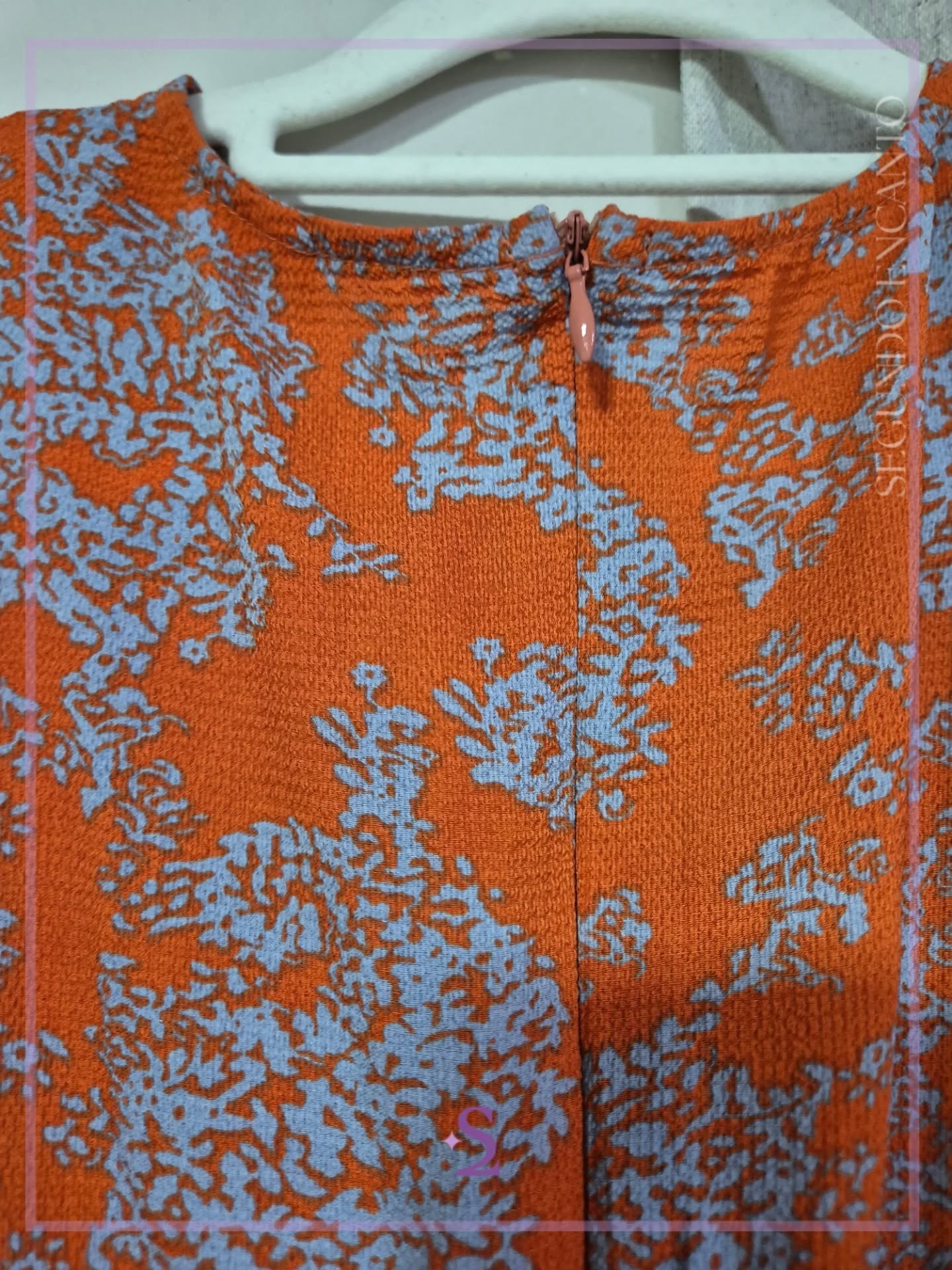 Romper floreado color naranja M - Image 5