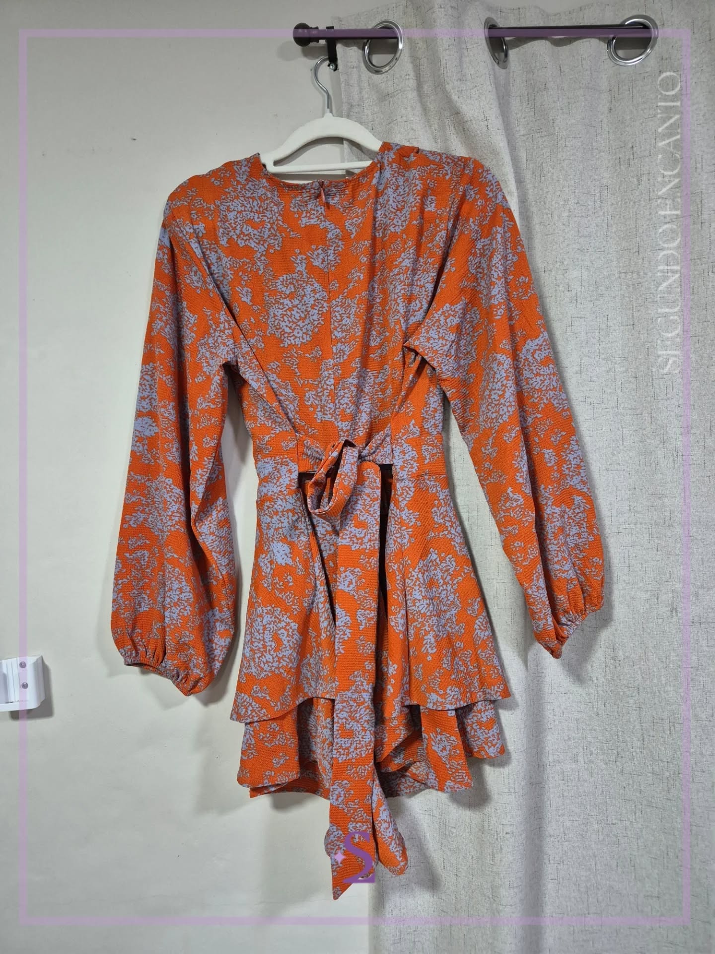 Romper floreado color naranja M - Image 6
