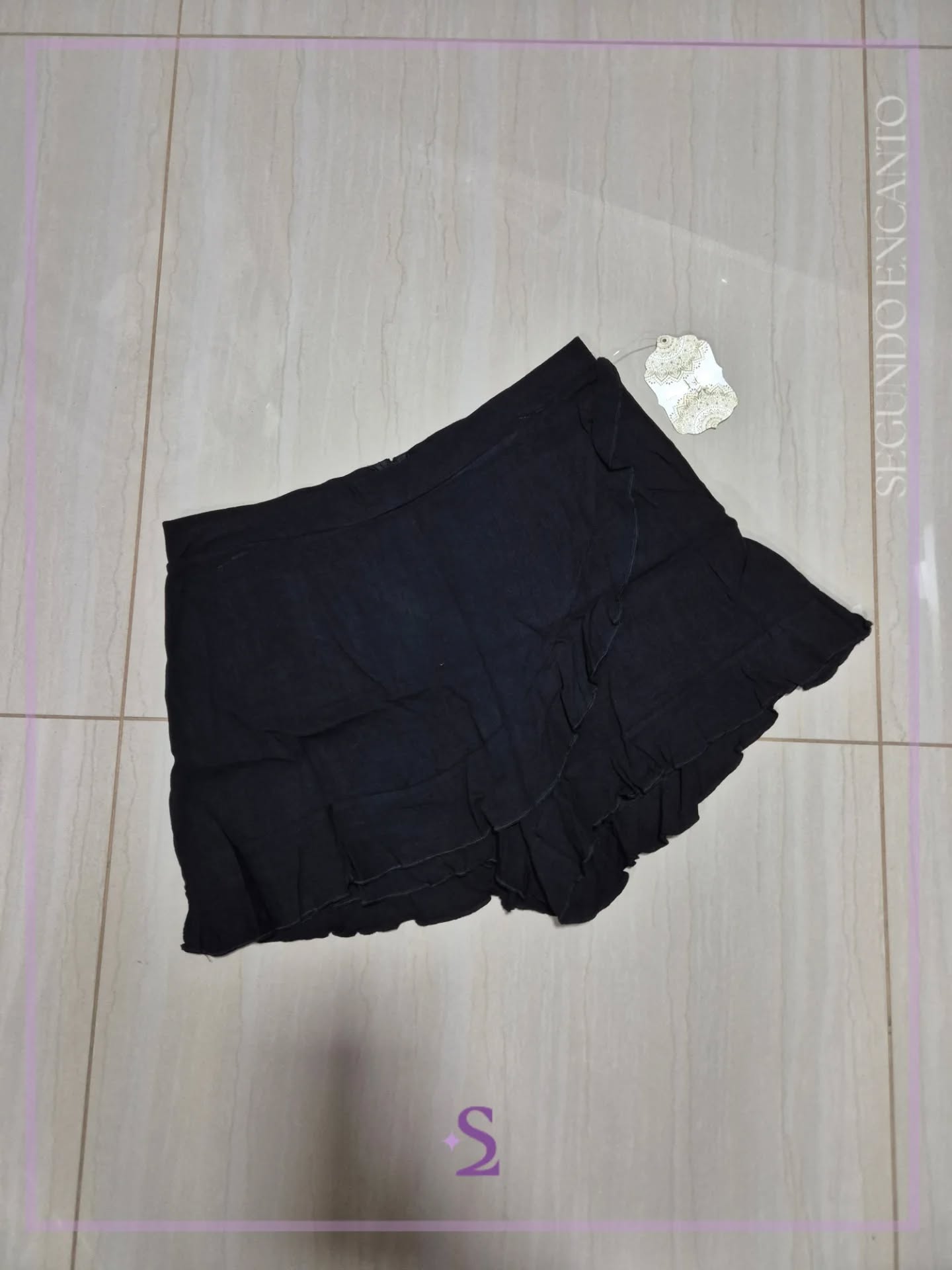 Faldashort M color negro nuevo - Image 1
