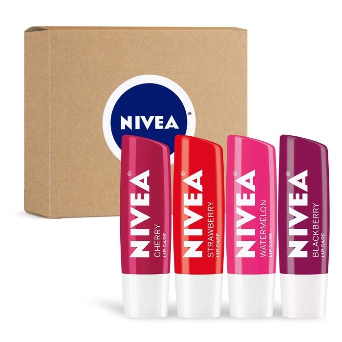 Lip Care Fruit Paquete Variado, Bálsamos Labiales Tintados – Paquete de 4 Unidades - Image 1