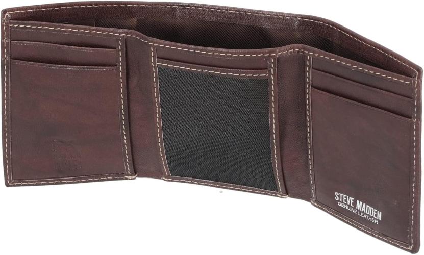 Steve Madden Billetera Triple RFID para Hombre con Ventana de Identificación - Image 2