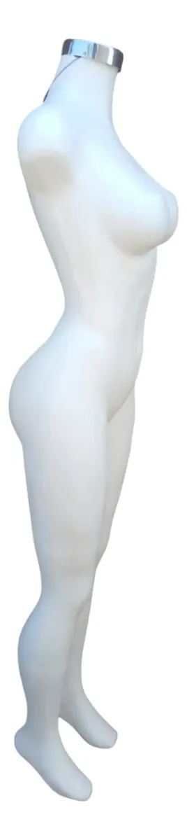 Maniquí Dama Completo Plástico color blanco Exhibidor Con Base - Image 4