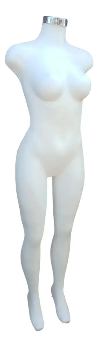 Maniquí Dama Completo Plástico color blanco Exhibidor Con Base - Image 5