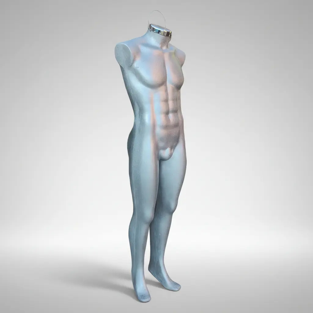 Maniquí Hombre cuerpo semi completo fibra de vidrio - Image 5