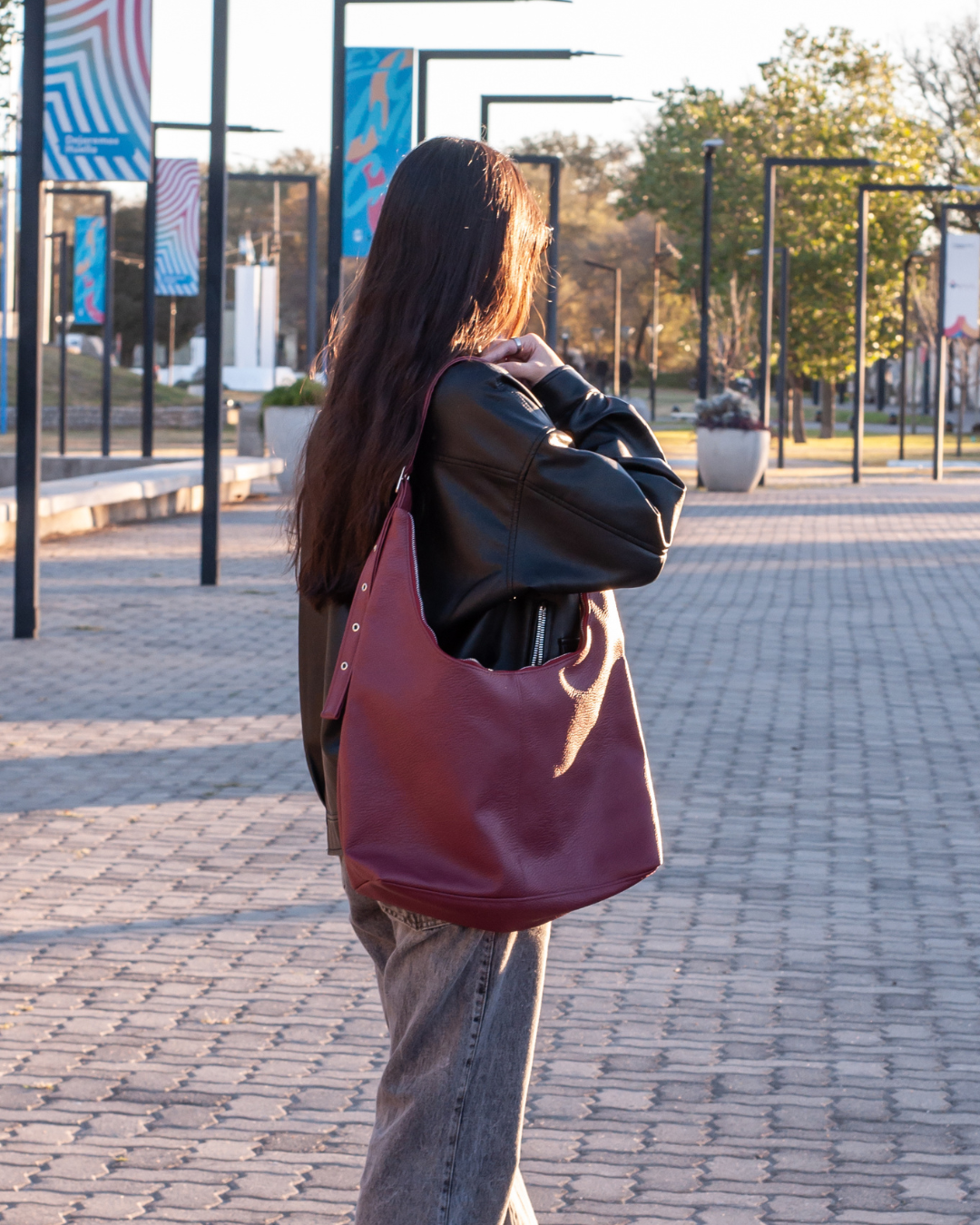 Tote bag BALI (bordo) - Image 2