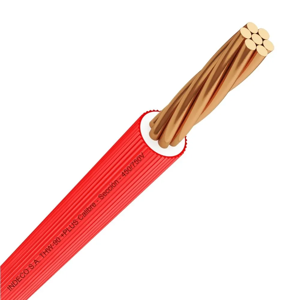 Cable THW-90 +plus 450/750V 14 AWG 100m Indeco - Image 1