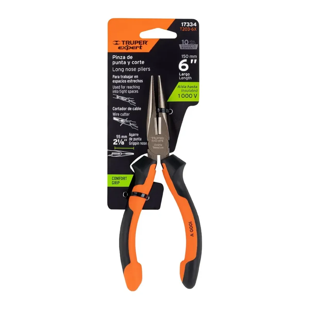 Alicate De Pinza Y Corte 6 Pulgadas 1000v Truper - Image 1