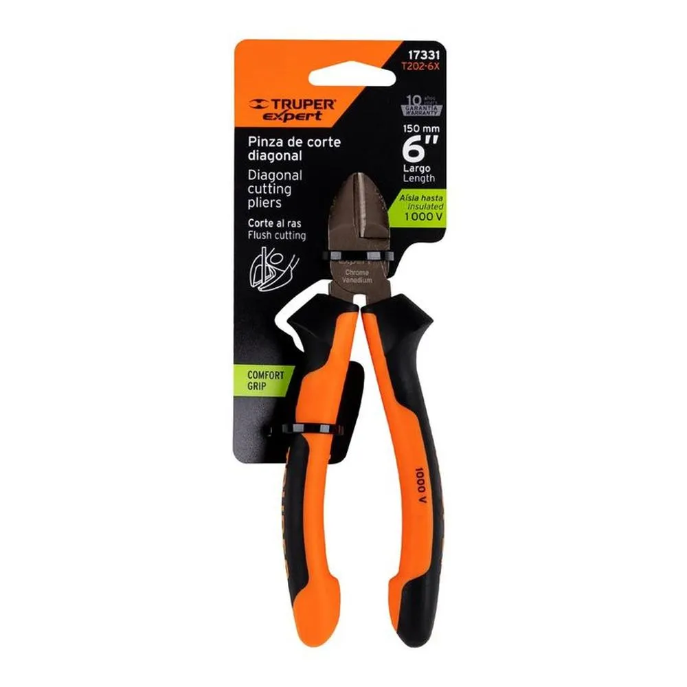 Alicate Corte Diagonal 6 pulgadas 1000V Truper - Image 1
