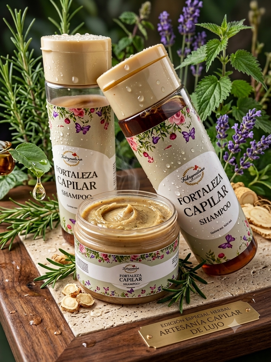 Kit de shampoo Herbal Fuerza capilar -Fabrynatura - Image 1