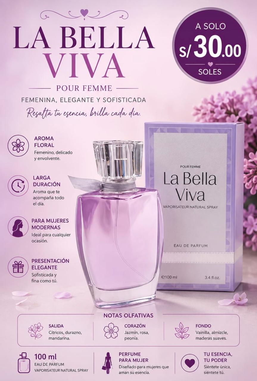 LA BELLA VIDA | Perfume Mujer 100ml | Fragancia Elegante - Image 1