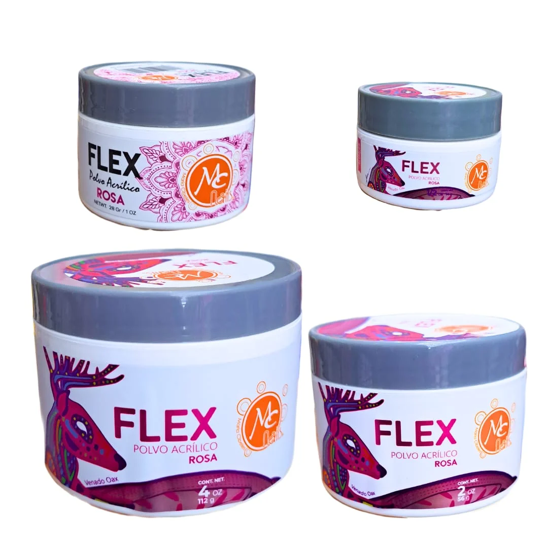 POLVO ACRÍLICO FLEX ROSA MC NAILS - Image 1
