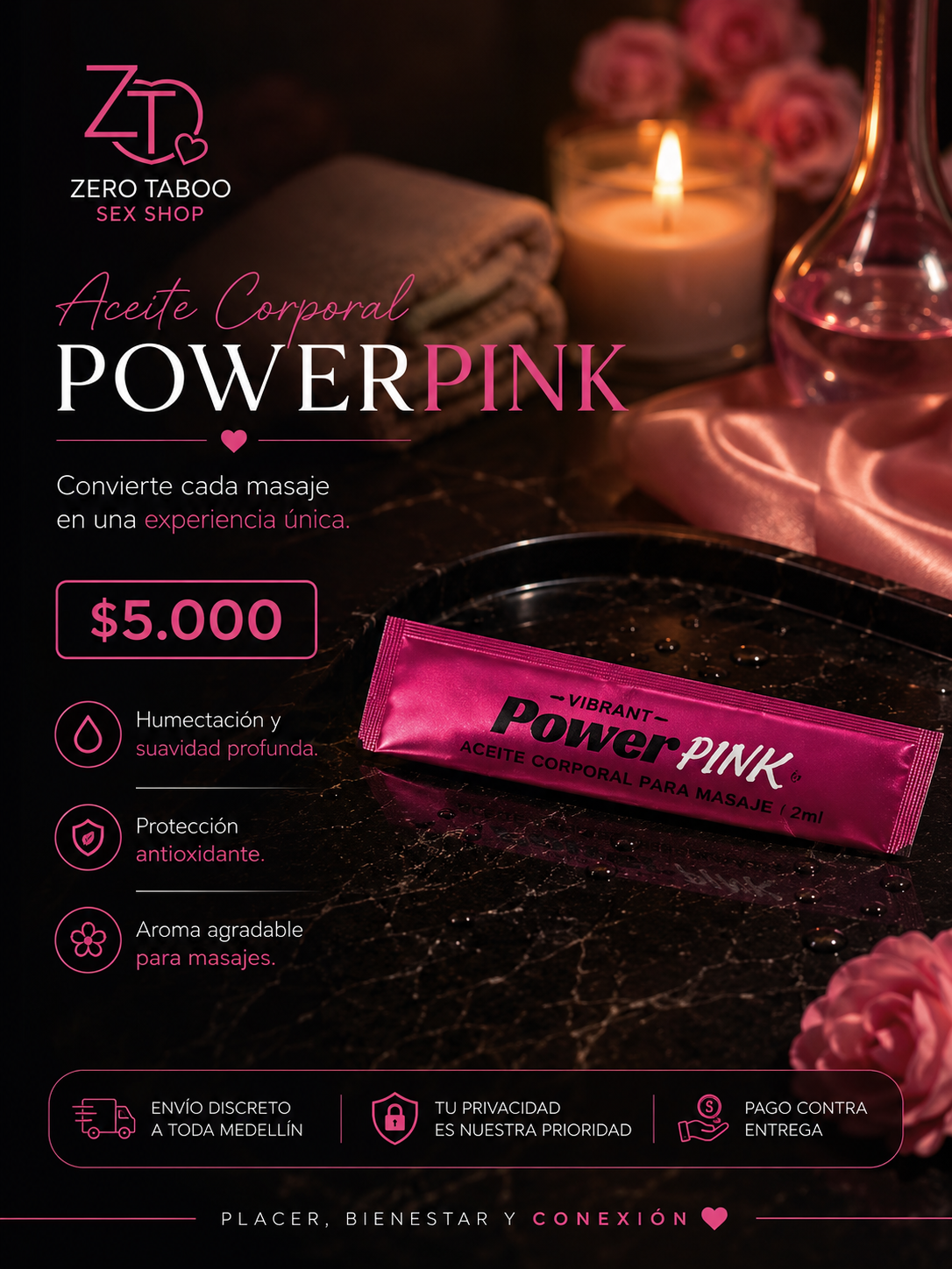 Aceite Corporal PowerPink - Image 1