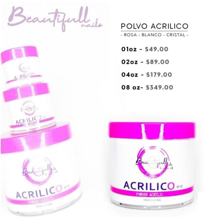 ACRILICO ROSA BEAUTIFULL NAILS - Image 1