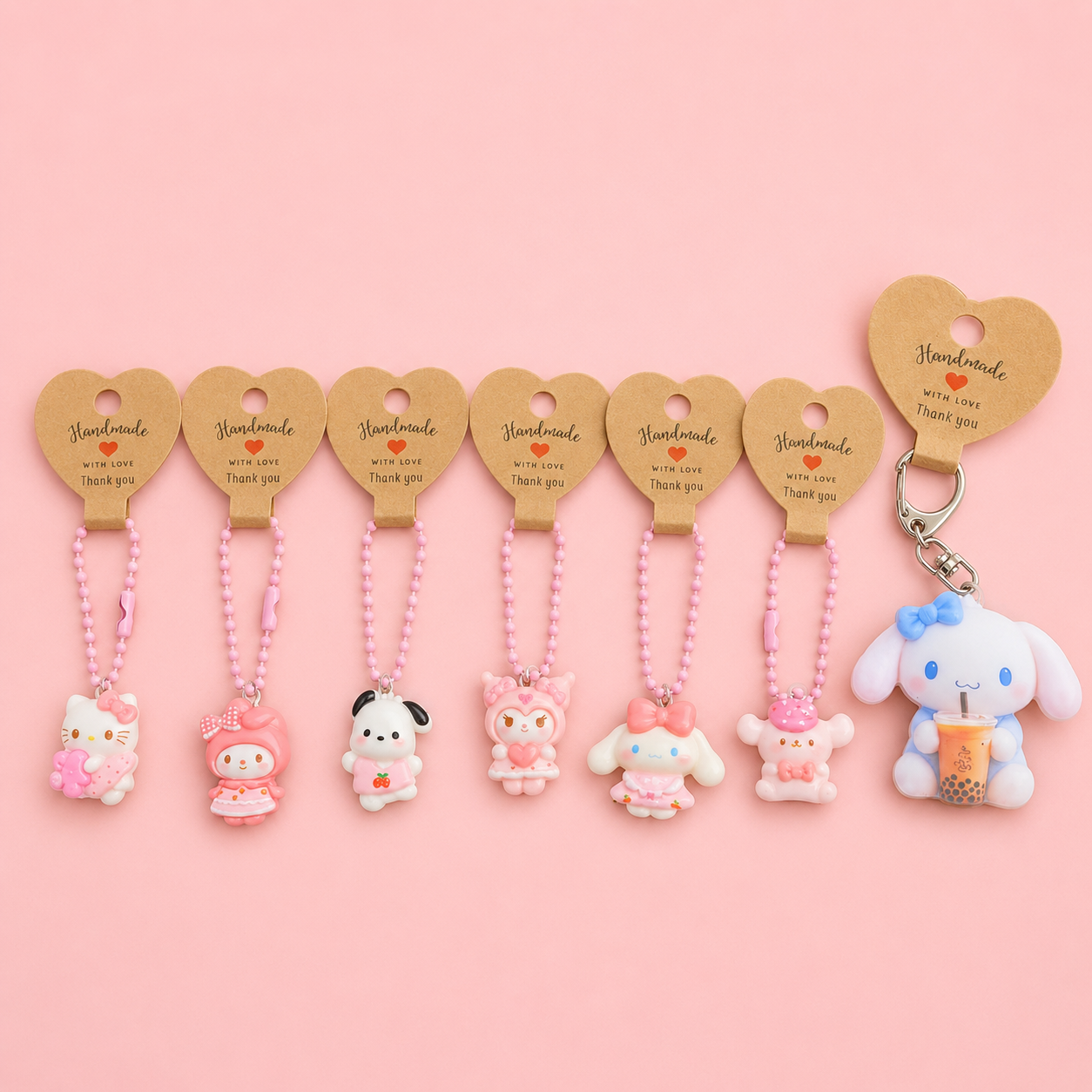 Cute Character Charm Keychains - Image 1