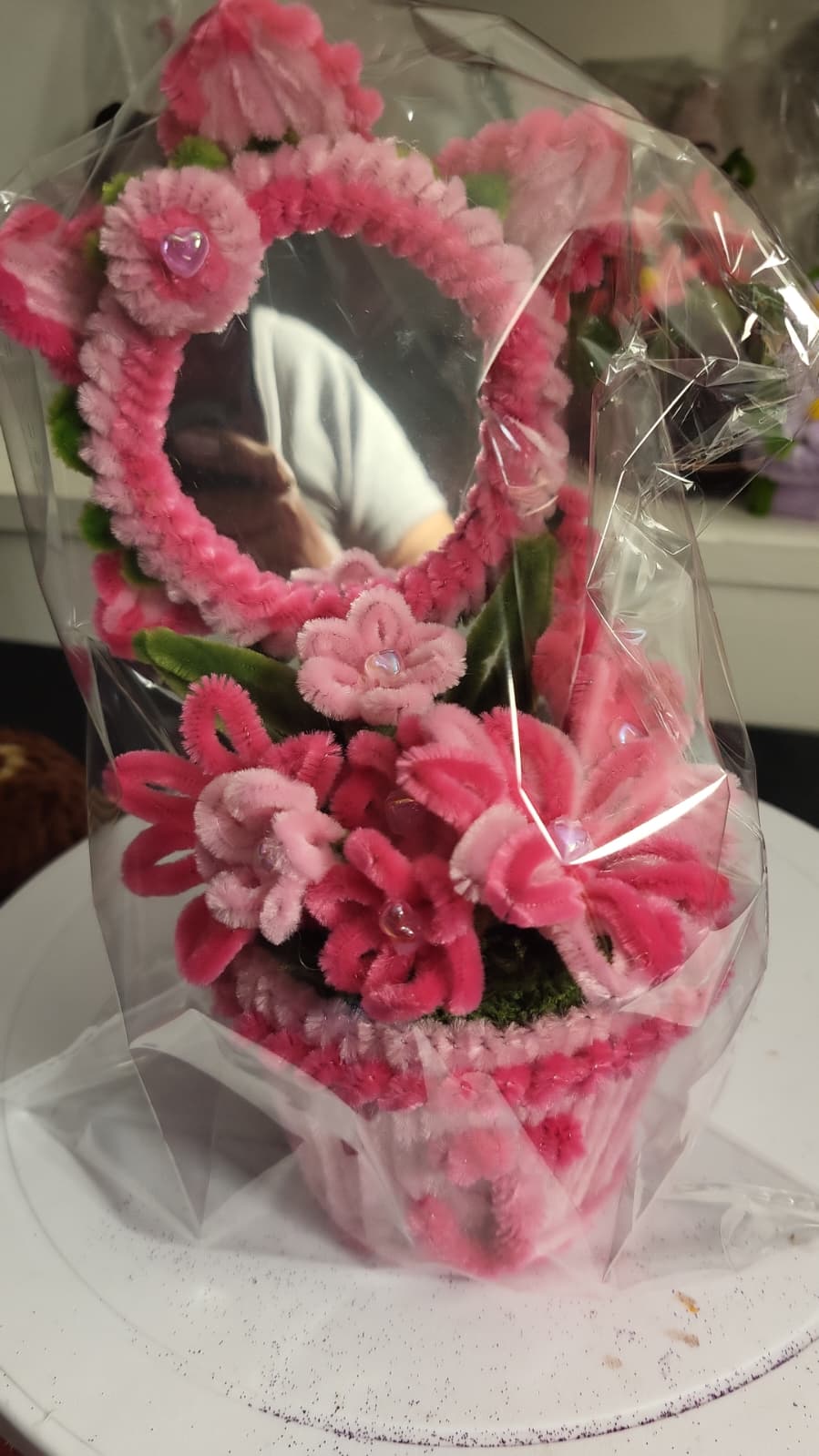 Handmade Floral Mirror Arrangement - Image 2