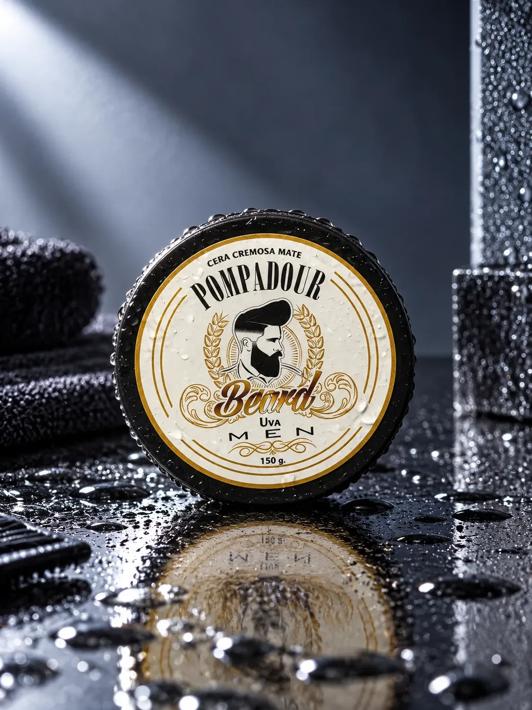 CERA BEARD MEN "POMPADOUR" CREMOSA MATE 150 gr