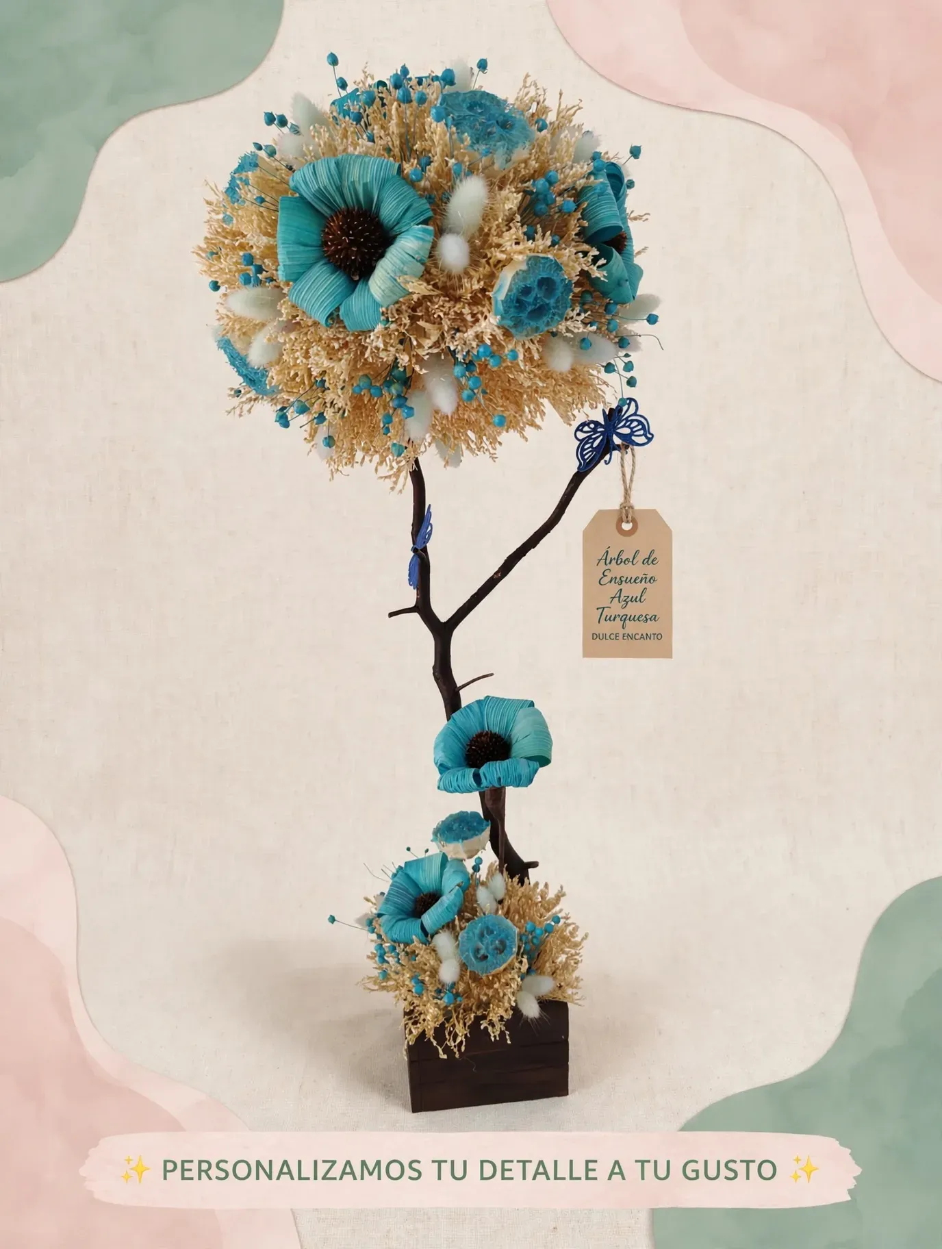 💙 ÁRBOL DE ENSUEÑO AZUL TURQUESA 💙 - Image 1
