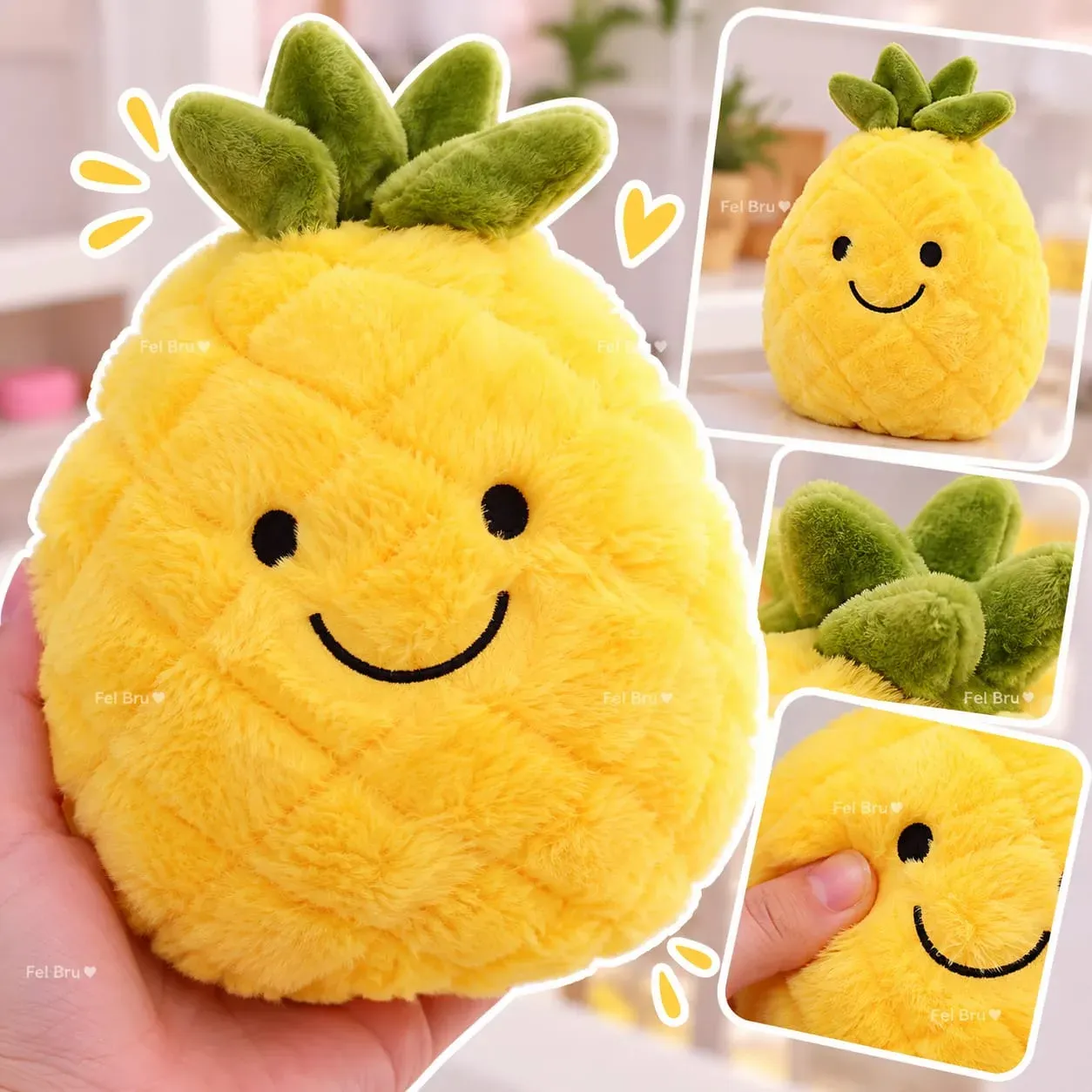 #224 🍍*PELUCHE PIÑA* 14cm