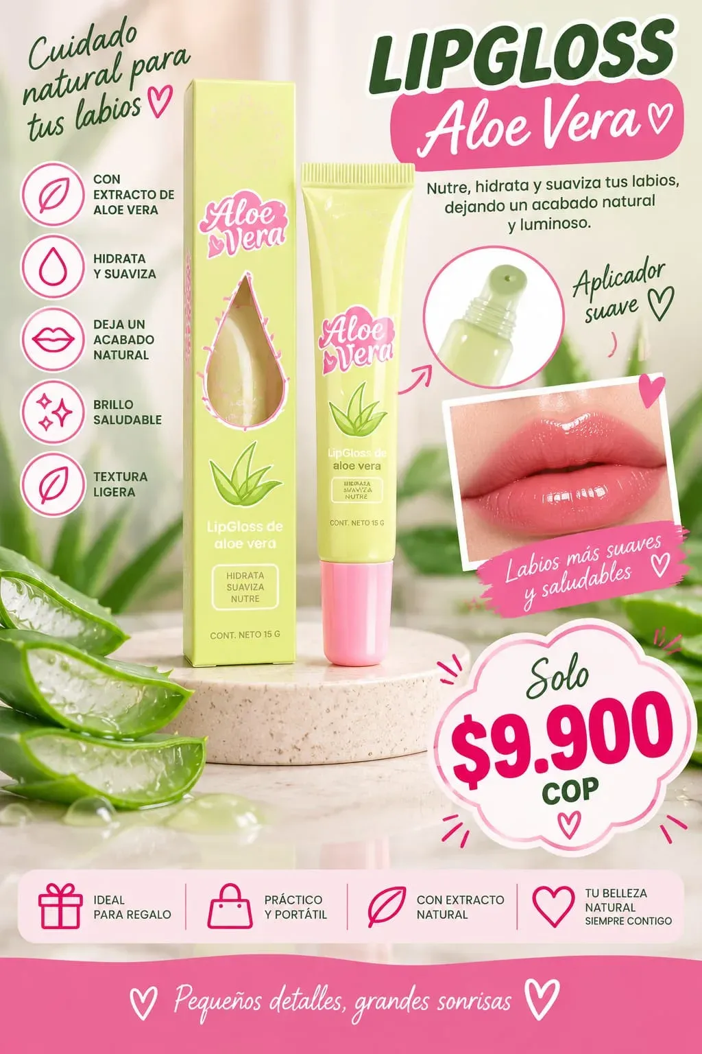 Lip Gloss Aloe Vera ALOE YOU