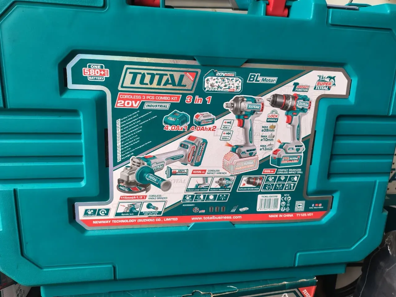 Kit Profesional Inalámbrico TOTAL 20V Brushless (3 en 1) - Image 2