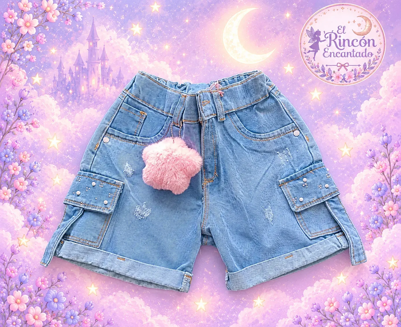 Shorts en jean para niña