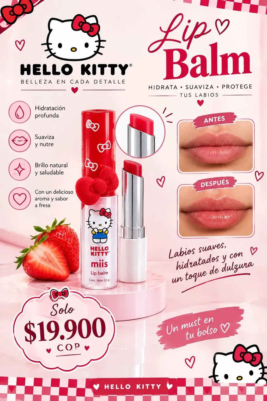 Lip balm HELLO KITTY