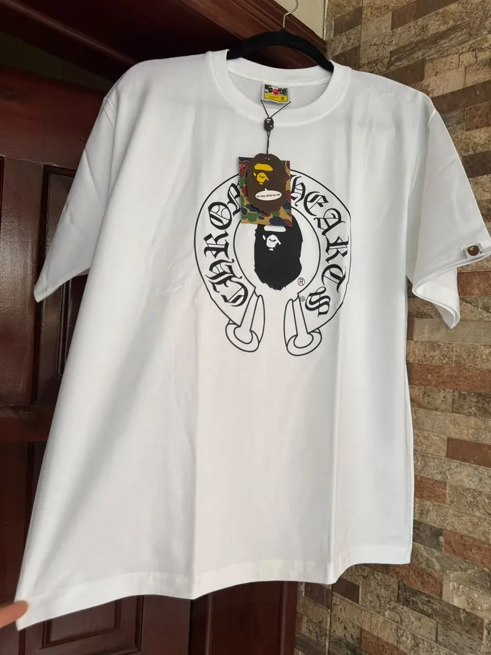 T-shirt bape X Chrome hearts