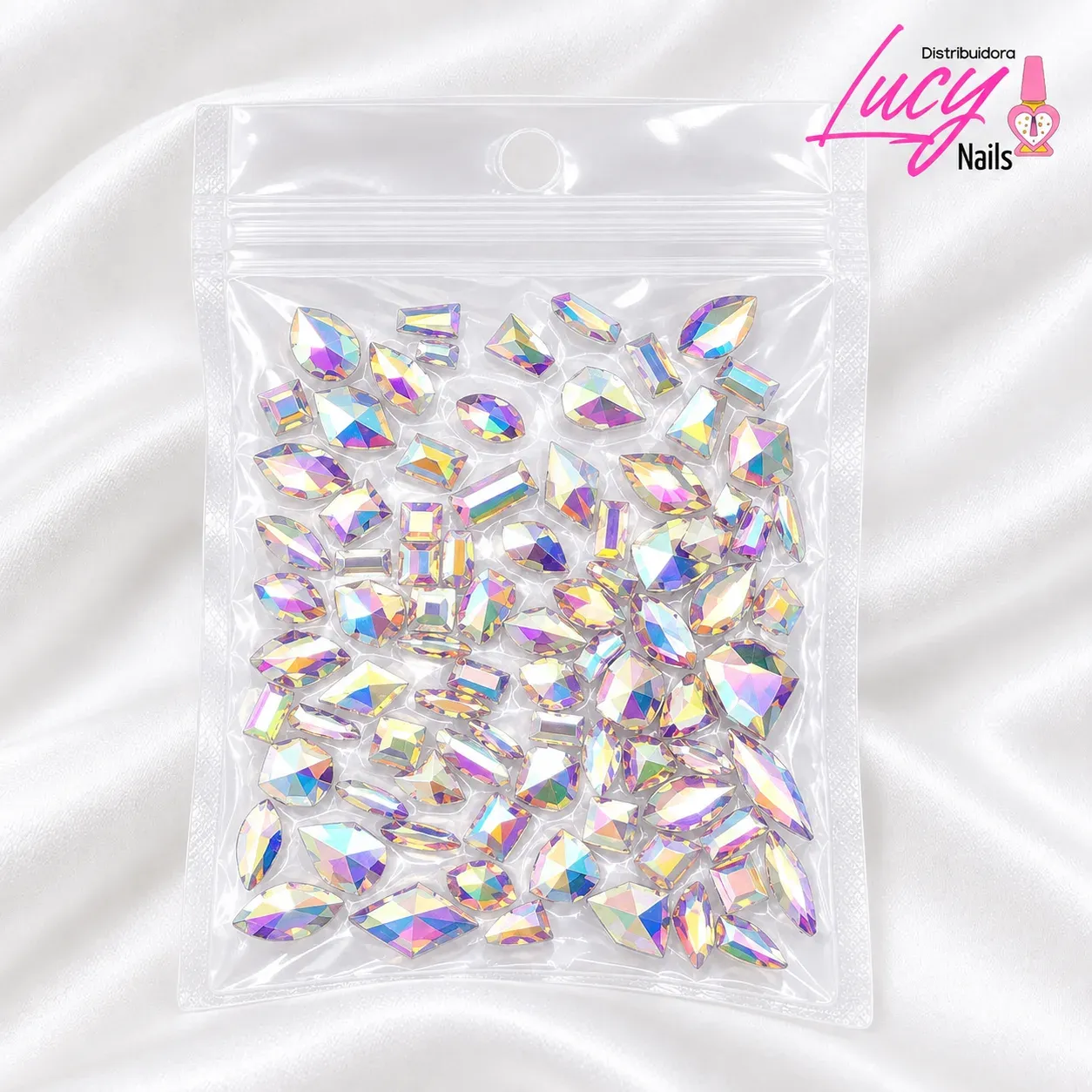 CRISTALES FORMAS DIVERSAS LUCY NAILS