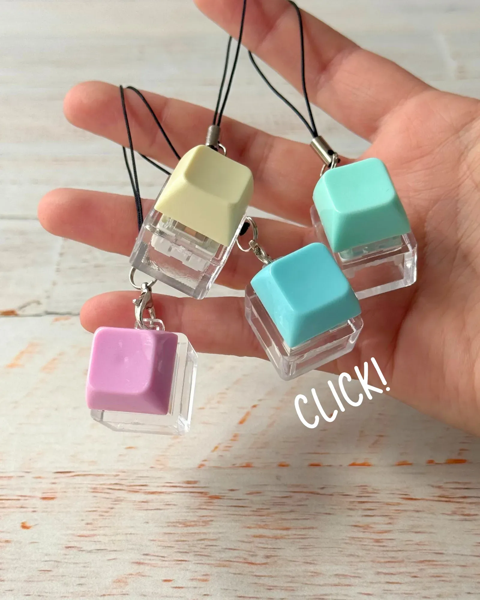 Worry keyboard - Clicker 1 tecla color pastel - imagen 1
