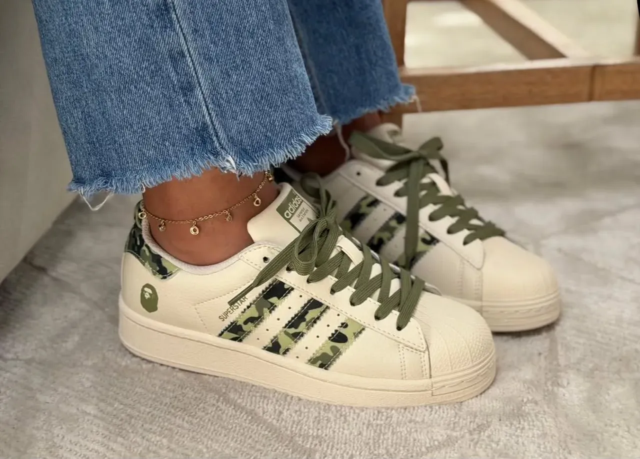 Adidas Superstar Camuflado Verde