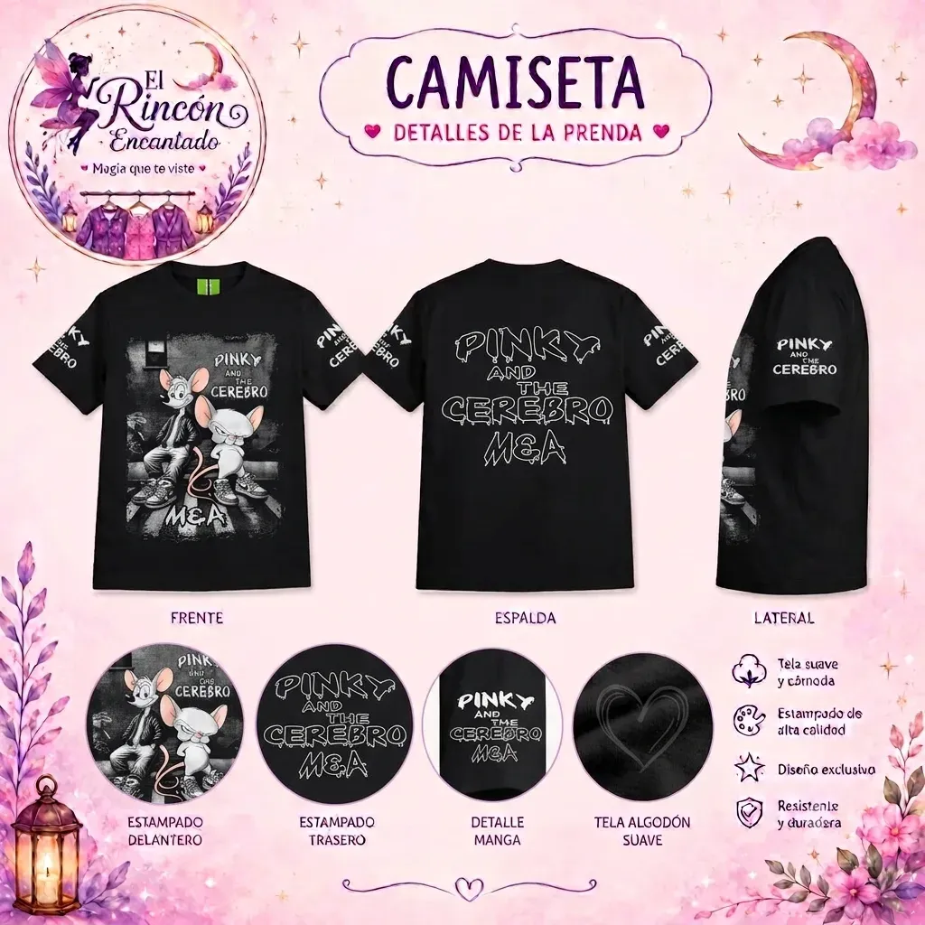 Camiseta Pinky y cerebro 