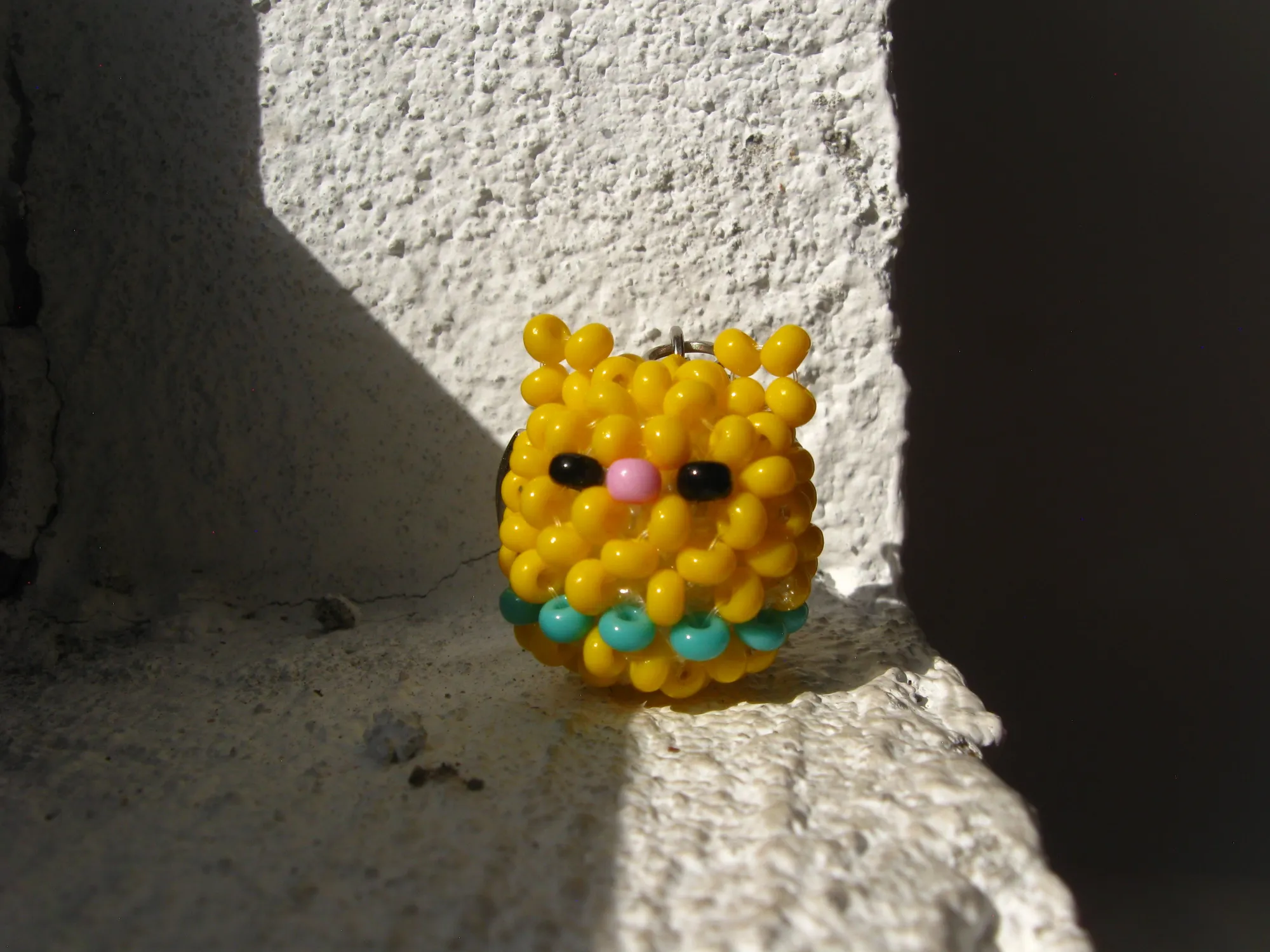 Llavero de gatito amarillito