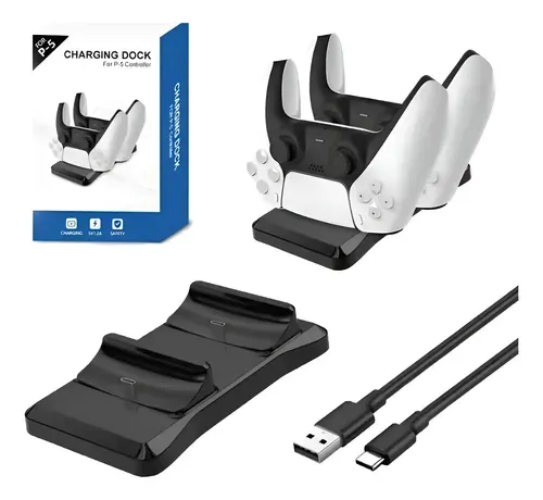 Cargador doble mando PS5 carga rapida