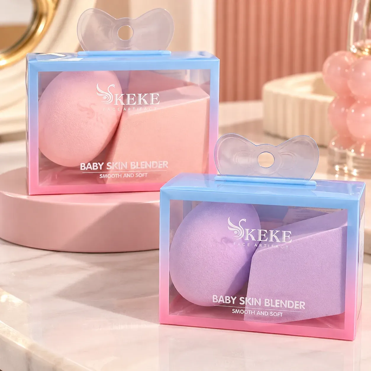 SET DE ESPONJAS DE MAQUILLAJE "BABY SKIN BLENDER"
