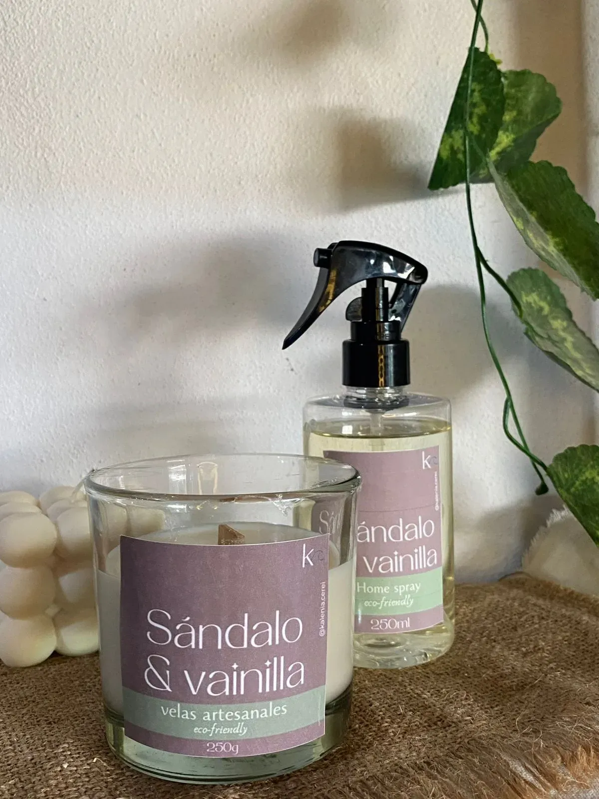 Vela de sándalo & vainilla