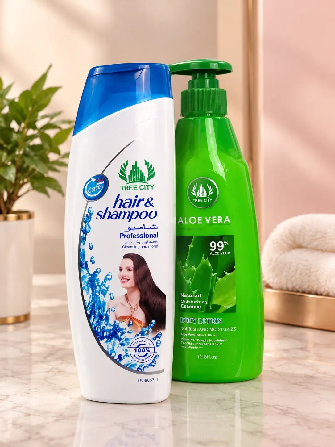 Shampo y crema corporal