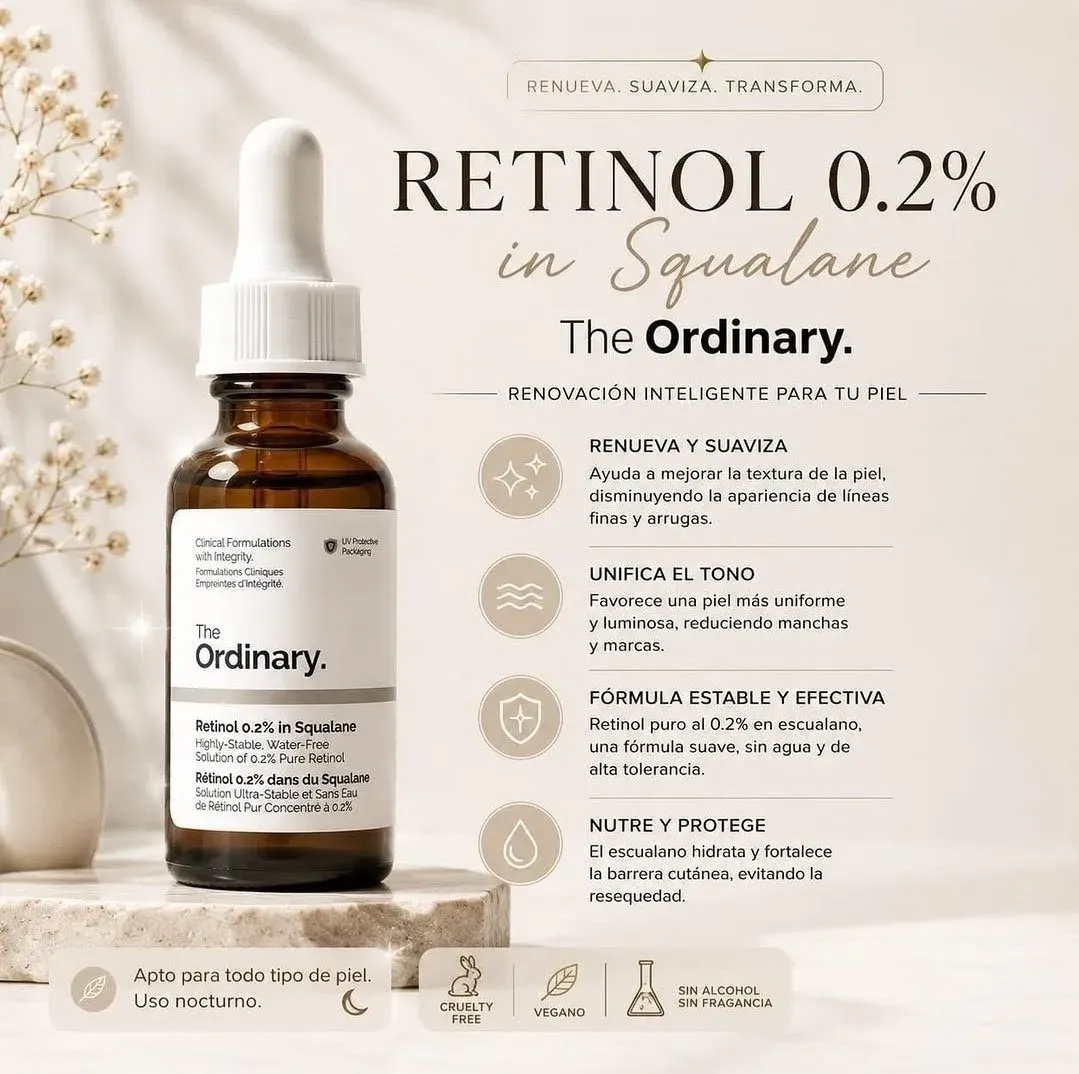 The Ordinary Sérum Retinol 0.2% in Squalane - 30 mL.  - Image 2