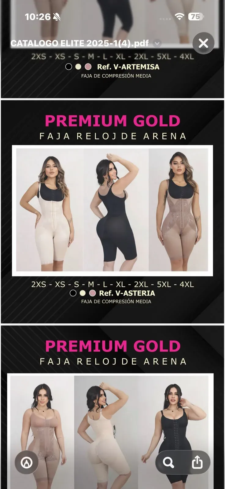 FAJA RELOJ DE ARENA PREMIUM GOLD SIN BRASIER
